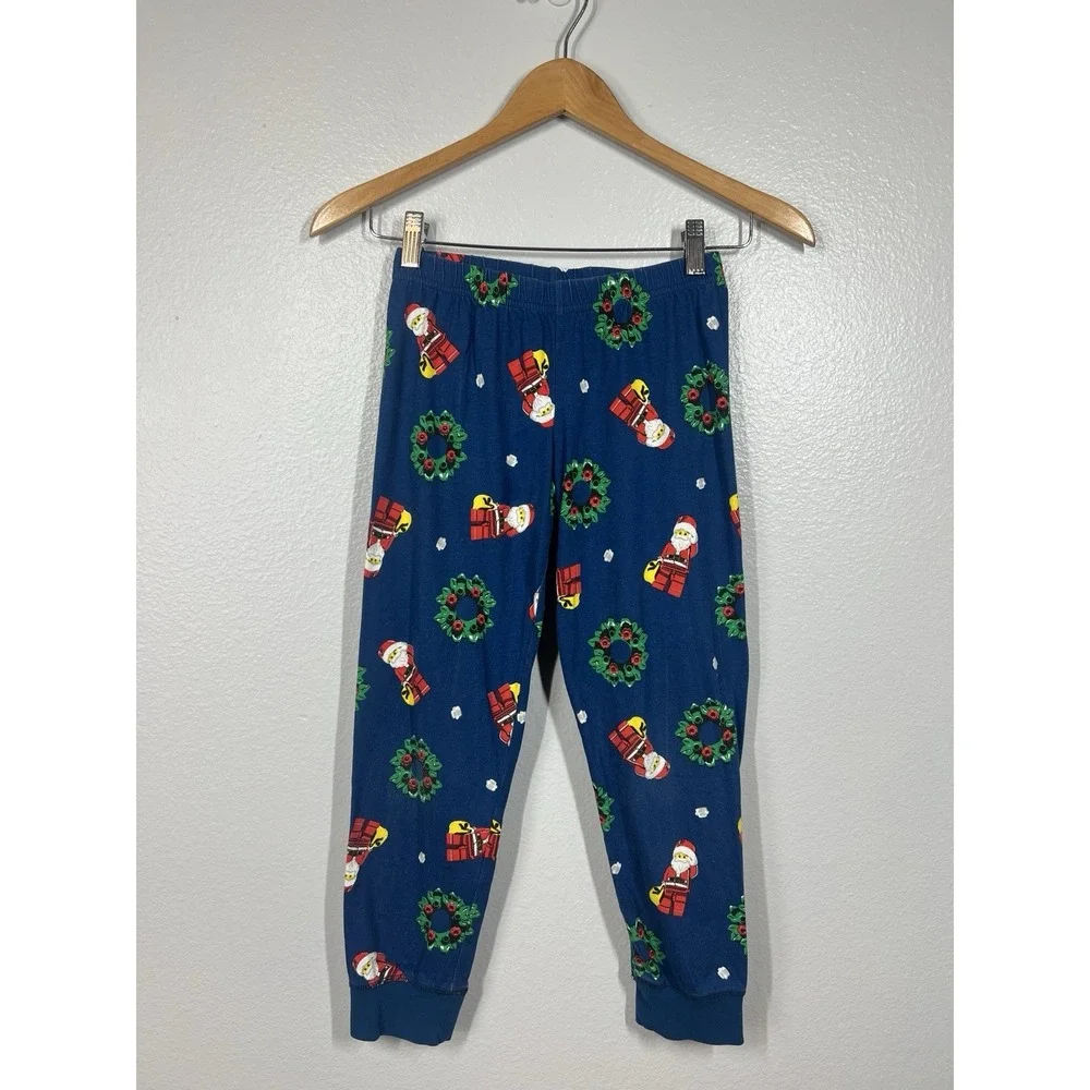 Lego pajamas kids youth L‎ top bottom set Christmas pajamas Santa Boy Girl